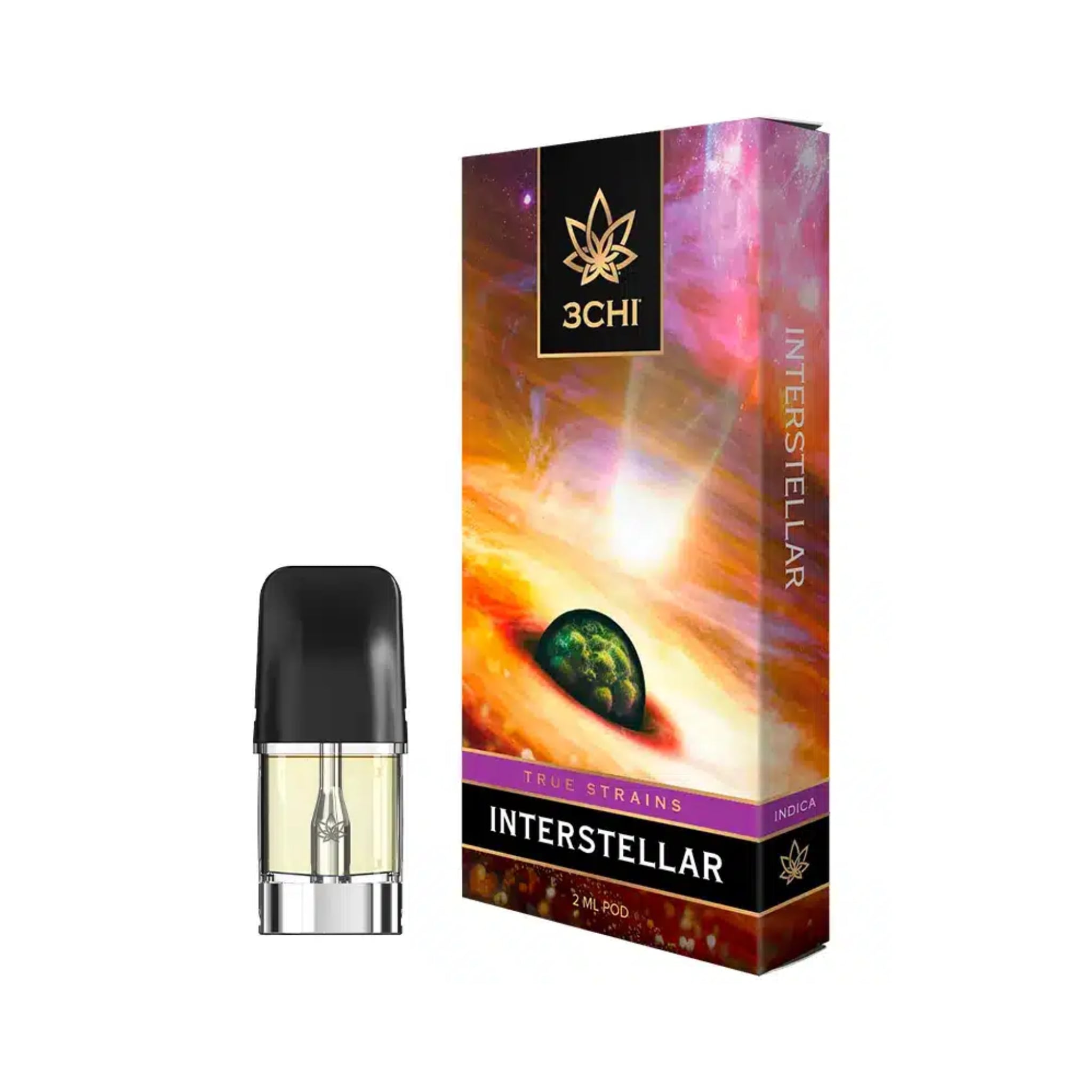 3Chi Interstellar 2g Indica - Battery and Cart True Strains Interstellar